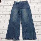 * Θ Alfred Alex Alfred Allex широкий Denim брюки джинсы размер L темно-синий серия мужской E