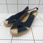 ◇ ⊂ Calzanor カルザノール エスパドリーユ サンダル サイズ36 ネイビー系 レディース E