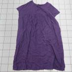 ◇ ⊂ SM2 サマンサ モスモス シンプル系 半袖 ロング丈 ワンピース サイズF パープル系 レディース E