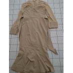 ◇ ⊇ 【ディーホリック DHOLIC】ベージュ系シアースリーブマーメイドワンピース Mサイズ レディース E