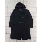 * ⊇ [ Muji Ryohin ] шерсть . полупальто "даффл коут" с капюшоном . темно-синий серия M размер мужской мужской E