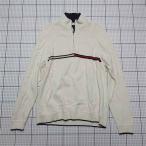 * ⊇ Tommy Hilfiger TOMMY HILFIGER половина Zip вязаный свитер M мужской E