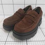 ショッピングforever21 ◇ Θ フォーエバー21 FOREVER 21 厚底ローファー ブラウン系 レディース Lサイズ E