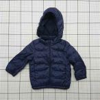 * ⊇ Uniqlo UNIQLO baby с хлопком с капюшоном . жакет темно-синий серия 100 Kids E