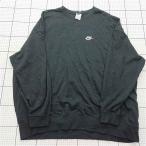 * Θ Nike NIKE бандана рисунок Logo вырез лодочкой тренировочный оттенок черного XL мужской E