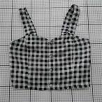 * ⊂ X-girl X-girl серебристый жевательная резинка проверка укороченные брюки топ оттенок черного женский E