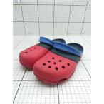* Θ Crocs crocs Classic сандалии оттенок красного × оттенок черного J3 размер Kids E