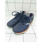 * Θ Mizuno Mizuno бег обувь боковой Logo 27.0cm EEE темно-синий серия мужской E