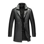 ショッピング革 革ジャケット レザーコートブラック メンズファッションレザージャケット 羊革 秋冬 革ジャケット 暖かい