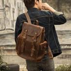 リュック　メンズ　リュックサック 　デイパック　ビジネス　バックパック　レザー　通勤通学　旅行　出張　アウトドア　自転車鞄　カバン