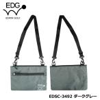EDWIN GOLF サコッシュ EDSC-3492  (ダークグレー) 　ショルダーストラップ付ポーチ  エドウィン レザックス LEZAX