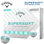 キャロウェイ SUPERSOFT DISTRESSED STRIPE ティール　ゴルフボール 1ダース(12球入り) 日本正規品 Callaway スーパーソフト ディストレスト ストライプ 2026
