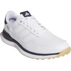 アディダス S2G 26 レザー スパイクレス ゴルフ / S2G 26 Leather Spikeless Golf フットウェアホワイト/フットウェアホワイト/カレッジネイビー OPJ89 2026 25