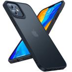 TORRAS 半透明 iPhone 12 mini 用 ケース 耐衝撃 米軍MIL規格取得 マット感 黄ばみなし ストラップホール付き 画面