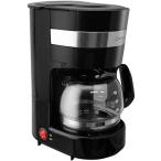ドリテック(dretec) dretec コーヒーメーカー 全自動 ドリップ式 一人用 小さい 4杯 0.65L 濃さ2段階調整 ガラスサーバー CM-101 ブラック