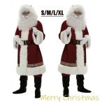 サンタクロース衣装 サンタ衣装  男性 サンタ コスプレ 大人 2021 Xmas 仮装 S M L XL メンズ サンタコス クリスマス セット
