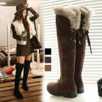 ニーハイブーツ 薄い/厚いボア ヒール4.5cm 裏起毛 ベージュ ブラウン ブラック ロングブーツ サイハイブーツ シューズ 靴 防寒 秋 冬