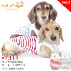 【2020年春夏新作】ひんやり接触冷感ボーダー切替タンク(ダックス・小型犬用)【ネコポス値2】