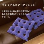 Litherbase エアークッション 腰痛 椅子用クッション 低反発 座布団 車用 介護用 45×45 シートクッション エアポンプ付き