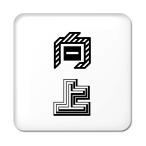 Yahoo! Yahoo!ショッピング(ヤフー ショッピング)二文字漢字 缶バッジ スクエア型 【51】【向上】 当店 オリジナル 小さめ おしゃれ かわいい 【ポジティブグッズ】PSTV 推し活