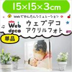 Web deco �y �A�N�����t�H�g �z�y 15�~15�~3cm �z ������ ���S �I�[�_�[���C�h �ʐ^ �o�Y�j�� �M�t�g �v���[���g �ʐ^ ���� ���܎O