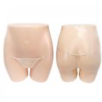 透明紐 水着用 インナー Tバック 防盗撮ショーツ インナーパンツ ベージュ Freeサイズ