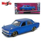 Maisto マイスト 1/24 ダイキャストカー TOKYO MOD 1971 Datsun 510 (Satin Blue) ミニカー ダットサン510 車 旧車 国産名車コレクション おもちゃ