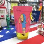 【 アメリカン雑貨 】ビーバス＆バットヘッド プラスチックカップ　ピンク【MTVでも大人気のBBのプラコップ！】【アメ雑・アメリカン雑貨】