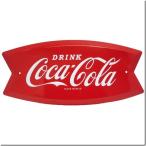 コカコーラ エンボスメタルサイン COKE ARCIFORM【コカコーラ】【コーラ】【メタルサイン】【サインプレート】【ブリキ看板】【アメ雑】