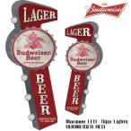 マーキーLEDサインライト BUDWEISER BEER RED　バドワイザービール 電飾看板 メタルのサインプレート ガレージ　 看板　ガレージグッズ　アメ雑貨　ビールグッズ