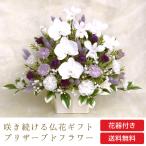 枯れない仏花 豪華 仏花 プリザーブドフラワー お仏壇 神棚 お供え 胡蝶蘭 藤色 「久遠」