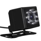 小型防水バックカメラ 8LED搭載 暗視抜群 IP67 広角 12V専用 高品質CMOSレンズ 安全確認 ブラック 全国送料無料 BK810