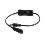 DC 12V in линия переключатель 5.5mmx2.1mm мужской - женский DC Jack коннектор DC источник питания адаптер on / off кнопка имеется LED полоса код для переключатель DCB5521SW