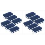 ダスキン スポンジ ハードタイプ 抗菌 (台所用) 12個入り 台所 キッチン用 キッチンスポンジ 油汚れ 長持ち (1個×12)（ネイビー