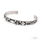 FUNNY официальный магазин Navajo группа Albert Jake штамп Work браслет индеец ювелирные изделия sterling серебряный серебряный 925 браслет 