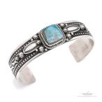 FUNNY официальный магазин Navajo группа Happy Piassoroi камень бирюзовый штамп Work браслет индеец ювелирные изделия sterling серебряный 