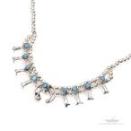 ショッピングターコイズ FUNNY公式ストア ナバホ族 Larry Curley ナジャ ペンダント ターコイズ ネックレス インディアンジュエリー スターリングシルバー シルバー925 ナバホパール