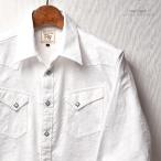 FUNNY公式ストア ファニーオリジナル ウエスタンシャツ White Cube ホワイトキューブ  綿 スナップボタン 日本製 メンズシャツ 長袖 カジュアル 2510-5