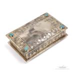 FUNNY公式ストア J.ALEXANDER スタンプ ホースシューボックス ジュエリー ボックス ターコイズ ジェイ・アレクサンダー ジャーマンシルバー スタンプワーク