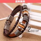 Yahoo! Yahoo!ショッピング(ヤフー ショッピング)ブレスレット メンズ レトロ バングル 本革 レザー レディース ２色