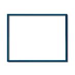 〔木製額〕色あせを防ぐUVカットアクリル デッサン額 大全紙サイズ（727×545mm）ブルー 壁掛けひも付き 化粧箱入り