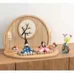 かわいい雛人形 人形工房ふらここ公式 コンパクト めいめい 京刺繍・春爛漫