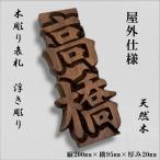 表札 木製表札 おしゃれ 戸建て オーダーメイド 縦型 ウォールナット 200×95×20mm 新築祝い 機能門柱