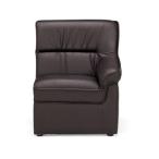 送料無料 プリーダコーナータイプソファー（左肘）応接ソファーダークブラウン（RE-1051L V4 DBR） ビニールレザー張り