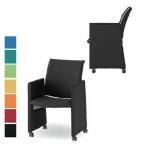 送料無料  4脚セット ミーティングチェア パネル脚（FMPシリーズ・FMP-KP4） 布製・カラー選べます オフィス家具 会議 チェア/椅子