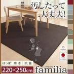 ダイニングマット 撥水・防汚・防ダニ・抗菌・防炎・制電 220×250cm おしゃれ ダイニングラグ
