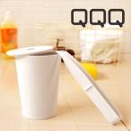 ゴミ箱「QQQ（キュキュキュ）」ヘアトング＋ダストボックス【風呂用 トング ゴミ箱 ダストボックス ごみ箱 髪取り 風呂そうじ お風呂用 浴室 そうじ 掃除用具】