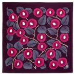 風呂敷 90cm 竹久夢二 つばき アズキ パープル 綿100% 大判 植物柄 おしゃれ プレゼント ふろしきハンド 日本製 ウオーク社