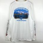 【古着】 Harley-Davidson ハーレーダビッドソン プリントTシャツ CONWAY 両面 袖プリント メンズXL 長袖 ホワイト系 【中古】 n061330