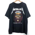 【古着】 METALLICA メタリカ バンドTシャツ スカル 骸骨 パスヘッド メンズL ブラック系 【中古】 n061387